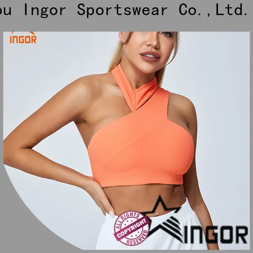 INGOR breathable cotton on sports bra with high quality for girls 1