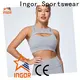 INGOR adjustable cotton on sports bra to enhance the capacity of sports for girls 1