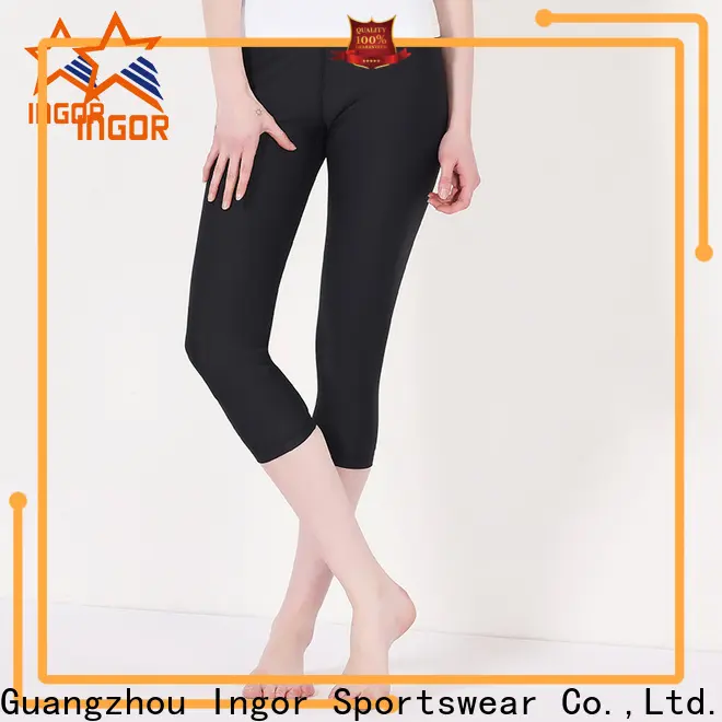 INGOR running woman sports leggings with four needles six threads 1