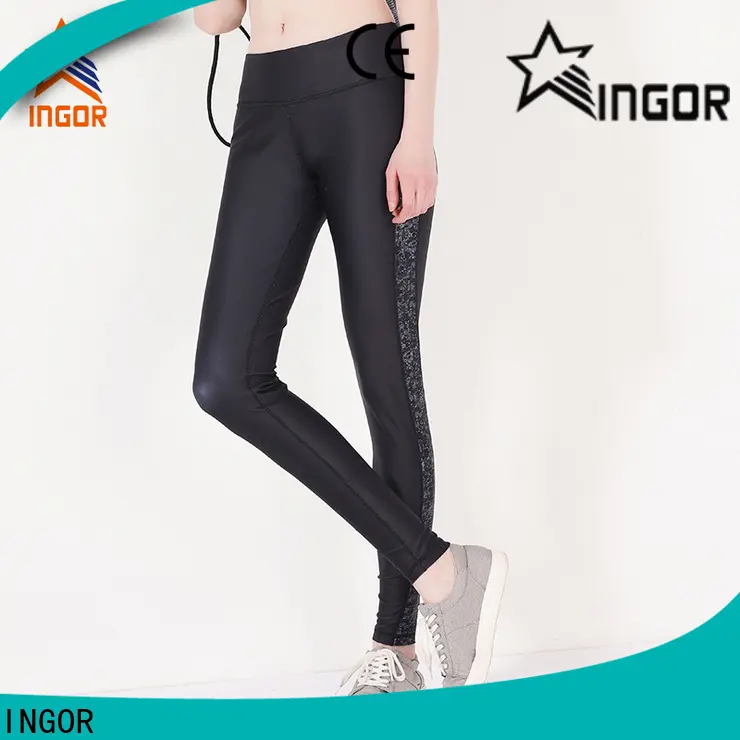 INGOR yoga pants for curvy women with four needles six threads for ladies 1
