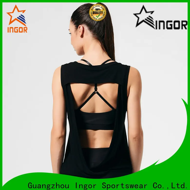 custom crop tank criss with racerback design for yoga 1