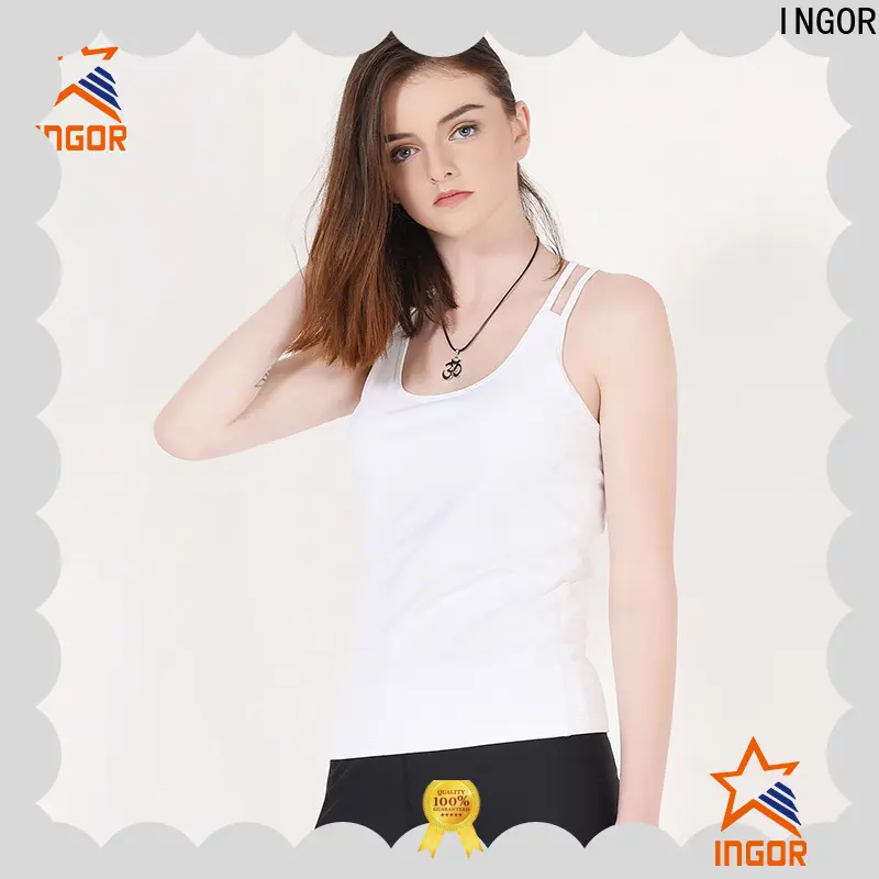 INGOR tops tank top with racerback design for sport 1