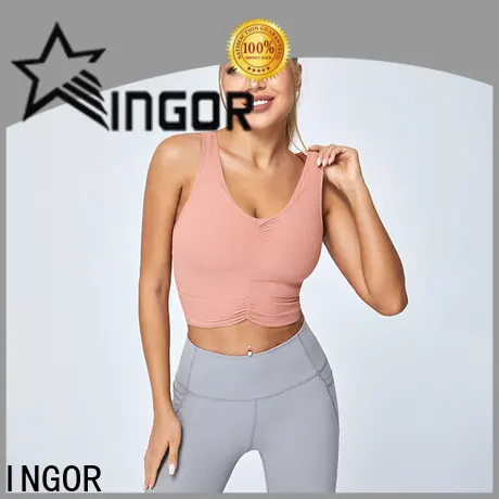 INGOR breathable cotton on sports bra with high quality at the gym 1