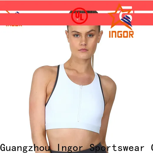 INGOR blue adjustable sports bra with high quality at the gym 1