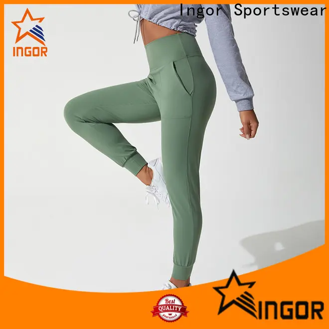 INGOR workout ladies long yoga pants with four needles six threads for yoga 1