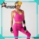 INGOR burgandy high impact sports bra with high quality for ladies 1