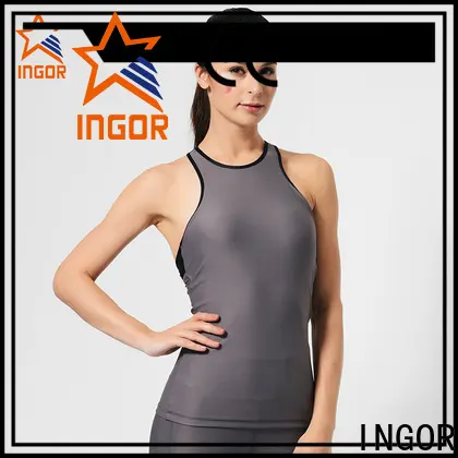INGOR fashion crop tank with racerback design for sport 1