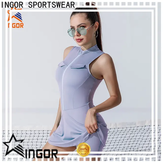 INGOR SPORTSWEAR tennis outfit woman production at the gym 1