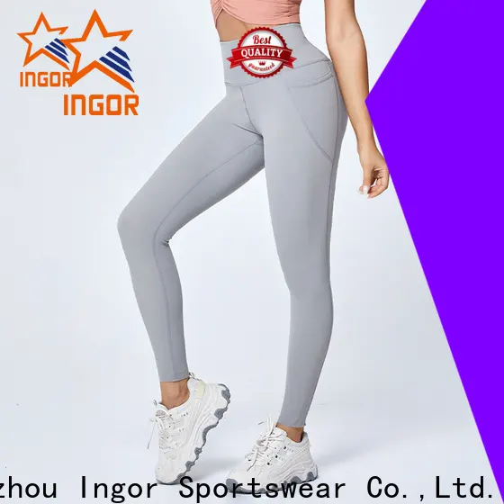 INGOR SPORTSWEAR fitness beautiful women wearing yoga pants with four needles six threads for ladies 1