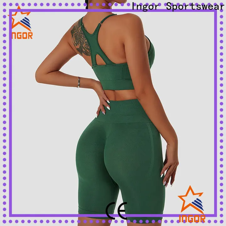 Ingor Sportswear Custom Fitness Apparel Butt Lifting Yoga Shorts Elastic High Waist Running Fitness Shorts Tight Seamless Sports Shorts4 1