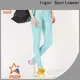 fitness woman stretching in yoga pants floral with four needles six threads for ladies 1