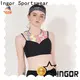 INGOR SPORTSWEAR plain high support sports bra to enhance the capacity of sports at the gym 1