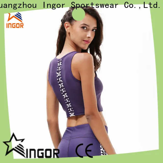 INGOR SPORTSWEAR racerback supportive sports bras with high quality for girls 1