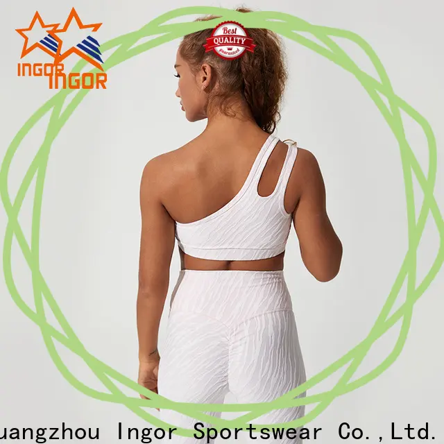 custom compression sports bra white with high quality for ladies 1