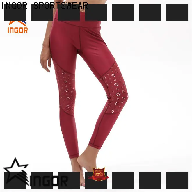 INGOR SPORTSWEAR blue woman sports leggings with four needles six threads for girls 1