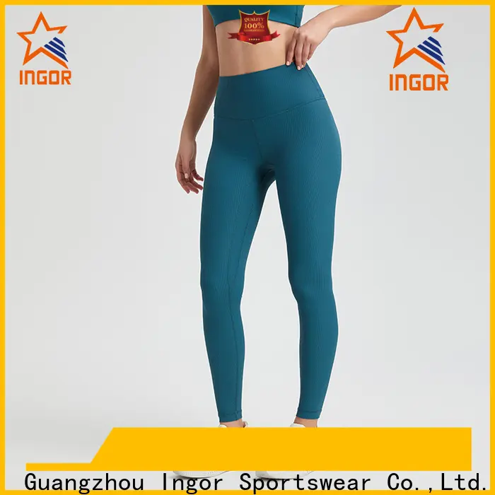 INGOR SPORTSWEAR blue ladies fashion leggings  manufacturer at the gym 1