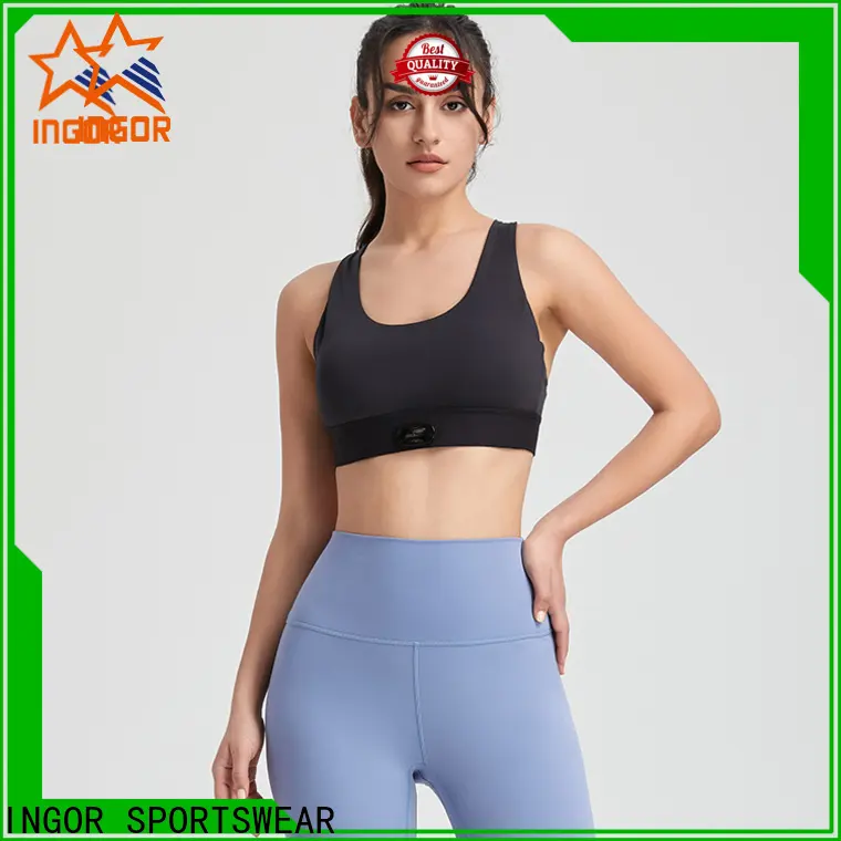 INGOR SPORTSWEAR blue colorful sports bras factory for ladies 1