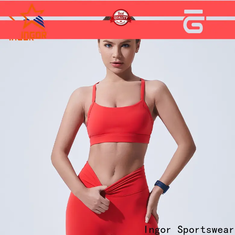 INGOR SPORTSWEAR front zip sports bra in bulk for girls 1