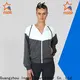 INGOR SPORTSWEAR letter graphic zip up raglan sleeve hoodie factory for women 1