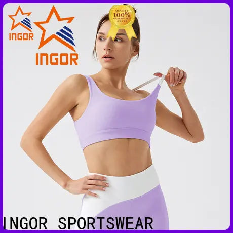 INGOR SPORTSWEAR patterned sports bra for gym factory at the gym 1