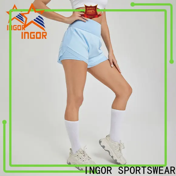 fashion women's compression running shorts  white factory for sportb 1