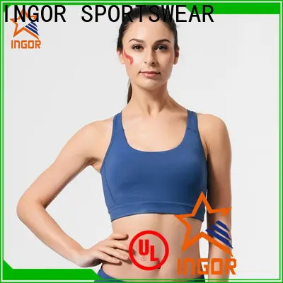 quality high neck sports bra pink wholesale at the gym 1