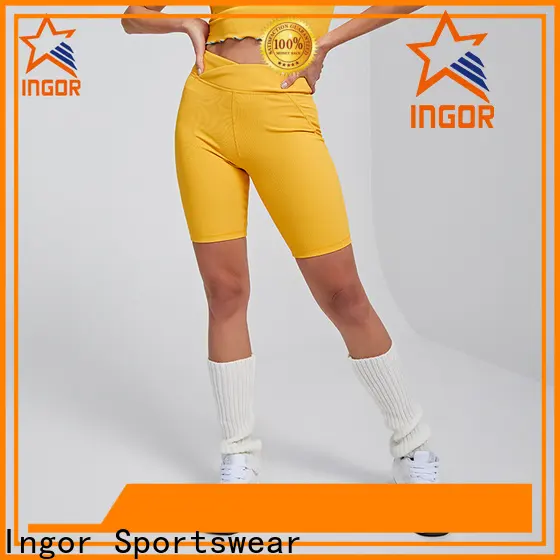 INGOR SPORTSWEAR athletic biker shorts with pockets wholesale for ladies 1