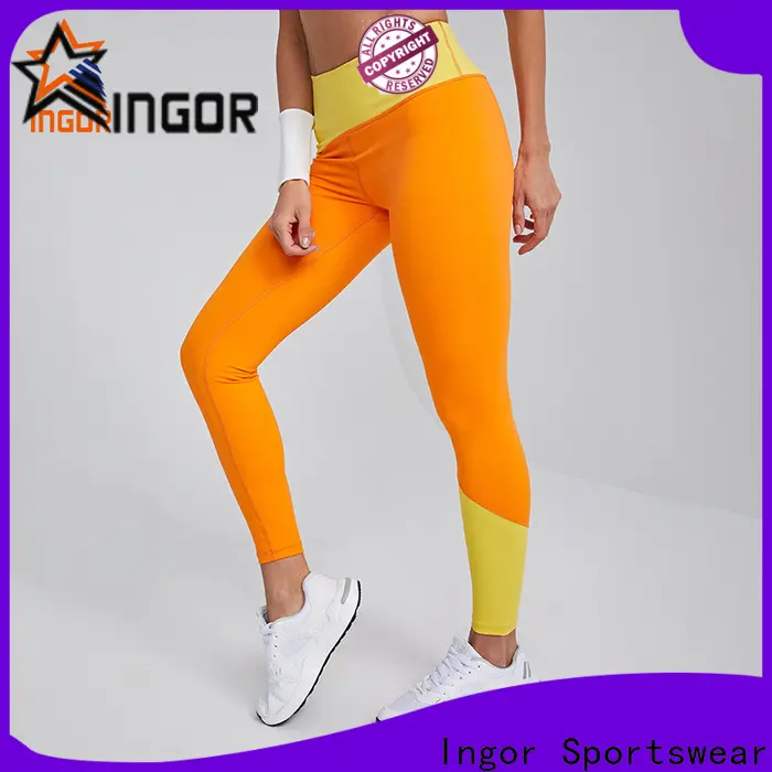 INGOR SPORTSWEAR womens black yoga pants factory for ladies 1