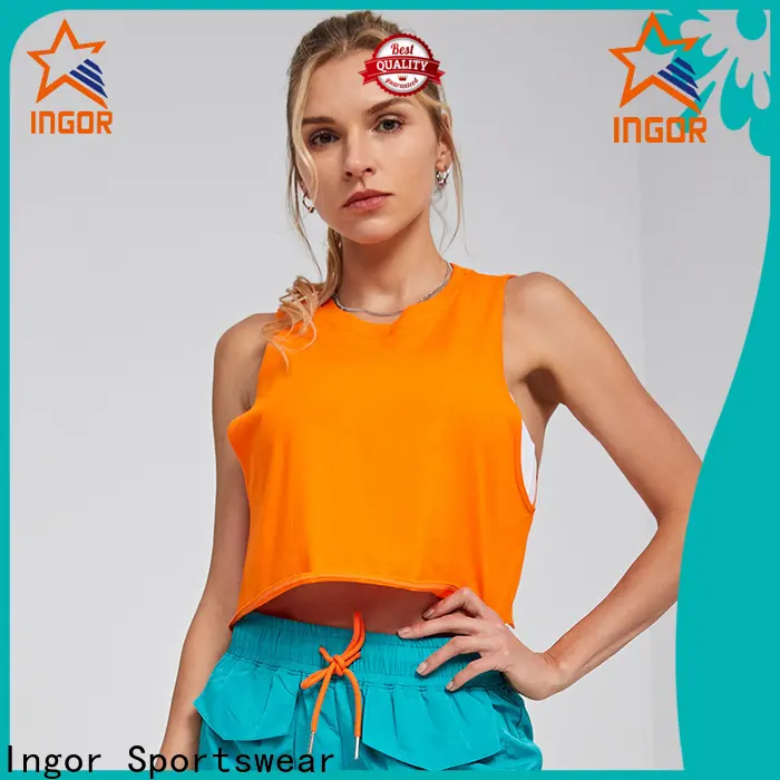 INGOR SPORTSWEAR workout women's black tank top  supplier for girls 1
