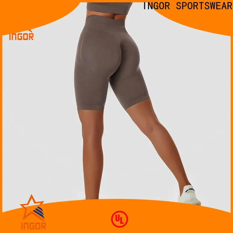 fashion women's mid length shorts  workout manufacturer for girls 1
