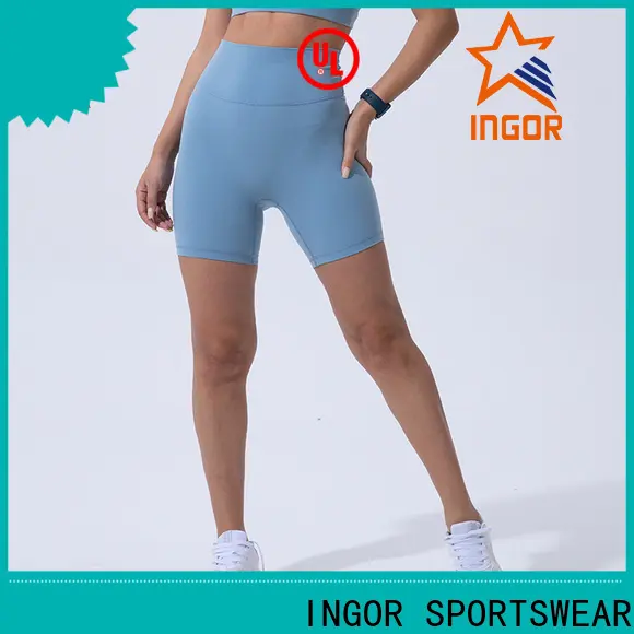 INGOR SPORTSWEAR white women's running compression shorts  factory for women 1
