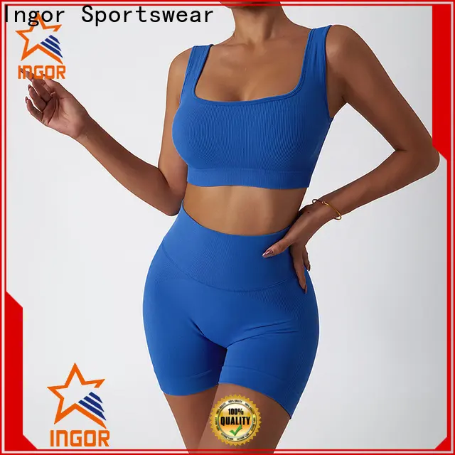 INGOR SPORTSWEAR quality seamless gym wear set manufacturer for girls 1