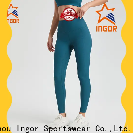 INGOR SPORTSWEAR blue woman gym leggins manufacturer for sport 1