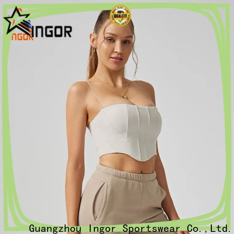 INGOR SPORTSWEAR white running bra factory for women 1