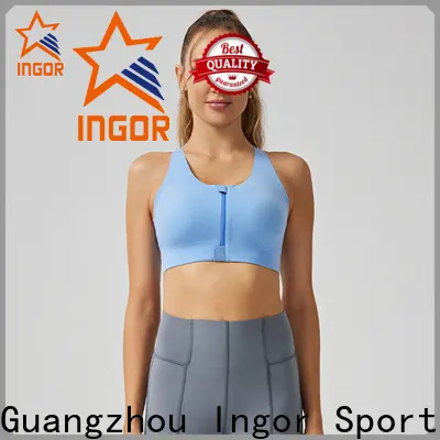 best front zip sports bra grey for ladies 1