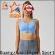 best front zip sports bra grey for ladies 1