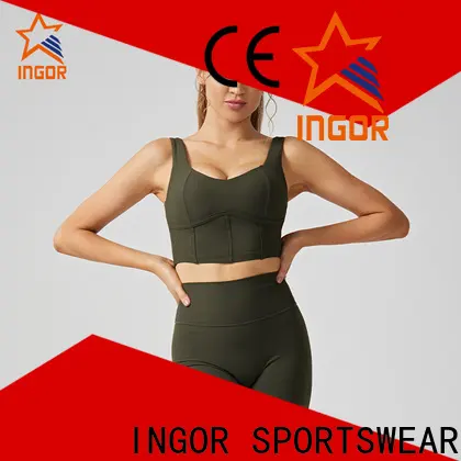 INGOR SPORTSWEAR neck custom sports bras manufacturer for ladies 1