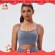 INGOR SPORTSWEAR strap front zip sports bra at the gym 1