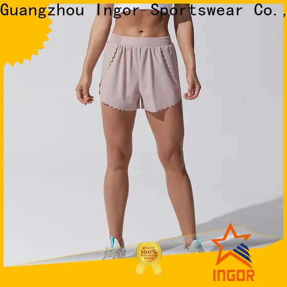 women's elastic waist shorts  waisted wholesale for yoga 1