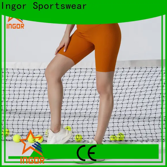 INGOR SPORTSWEAR running women's elastic waist shorts  manufacturer for ladies 1