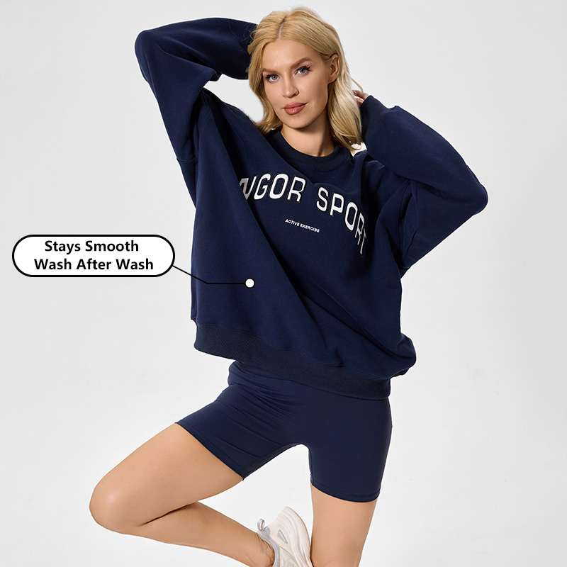 Custom 370GSM Women Round Neck Sweatshirt Hoodies | INGORSPORTS 10