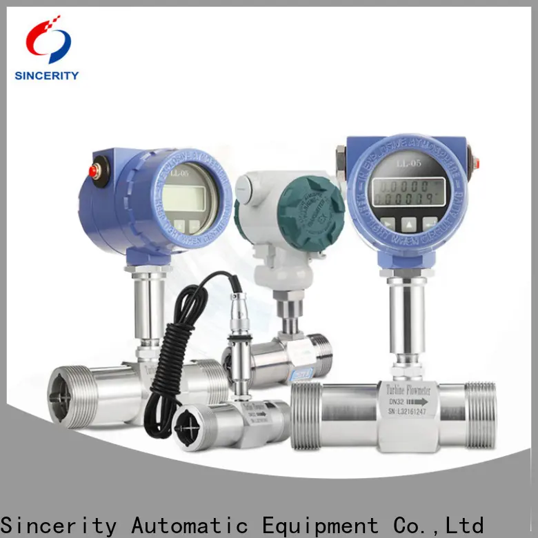 high reliability inline turbine flow meter price for temperature measurement 1