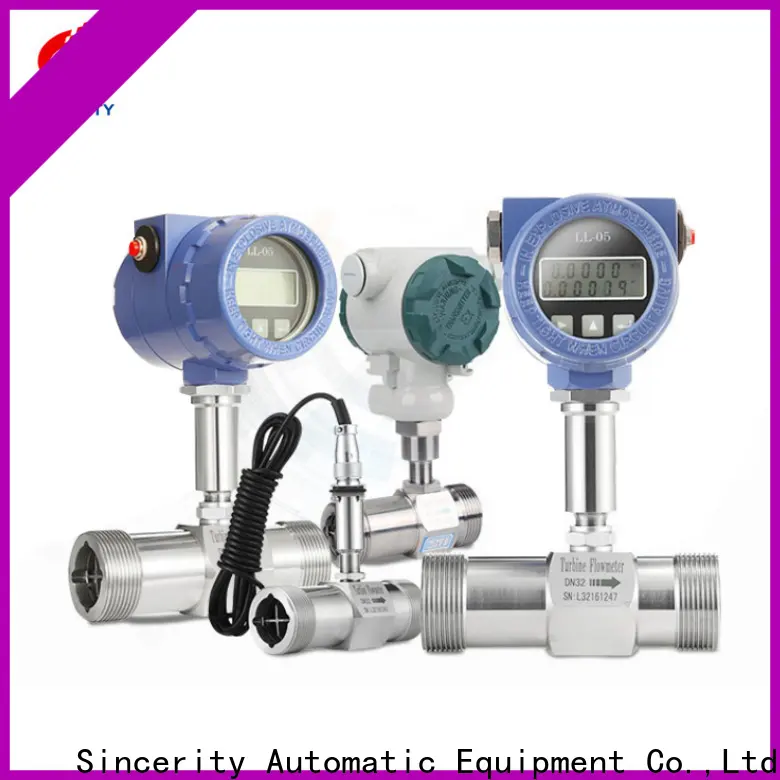 ﻿High measuring accuracy inline turbine flow meter supplier for density measurement 1