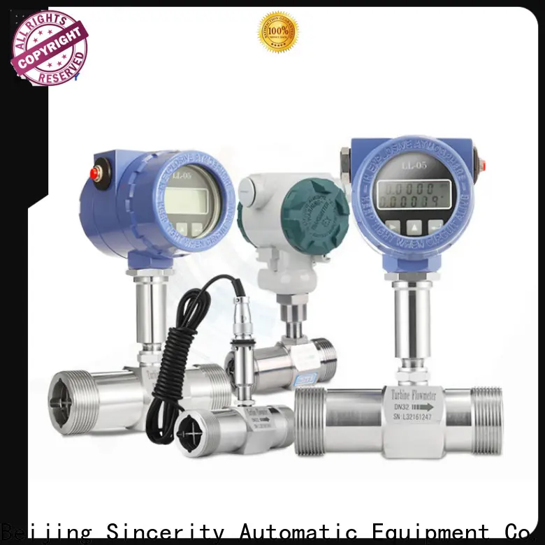 Sincerity custom stainless steel turbine flow meter function for pressure measurement 1