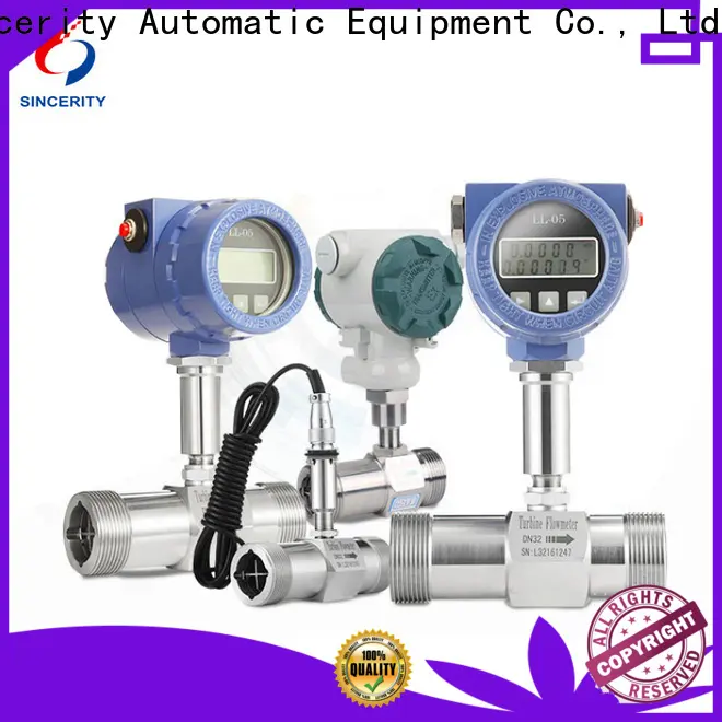 Sincerity turbine flow meter price company for concentration measurement 1