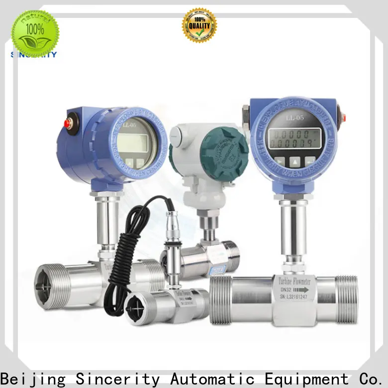 ﻿High measuring accuracy foodgrade clamp turbine flow meter price for temperature measurement 1