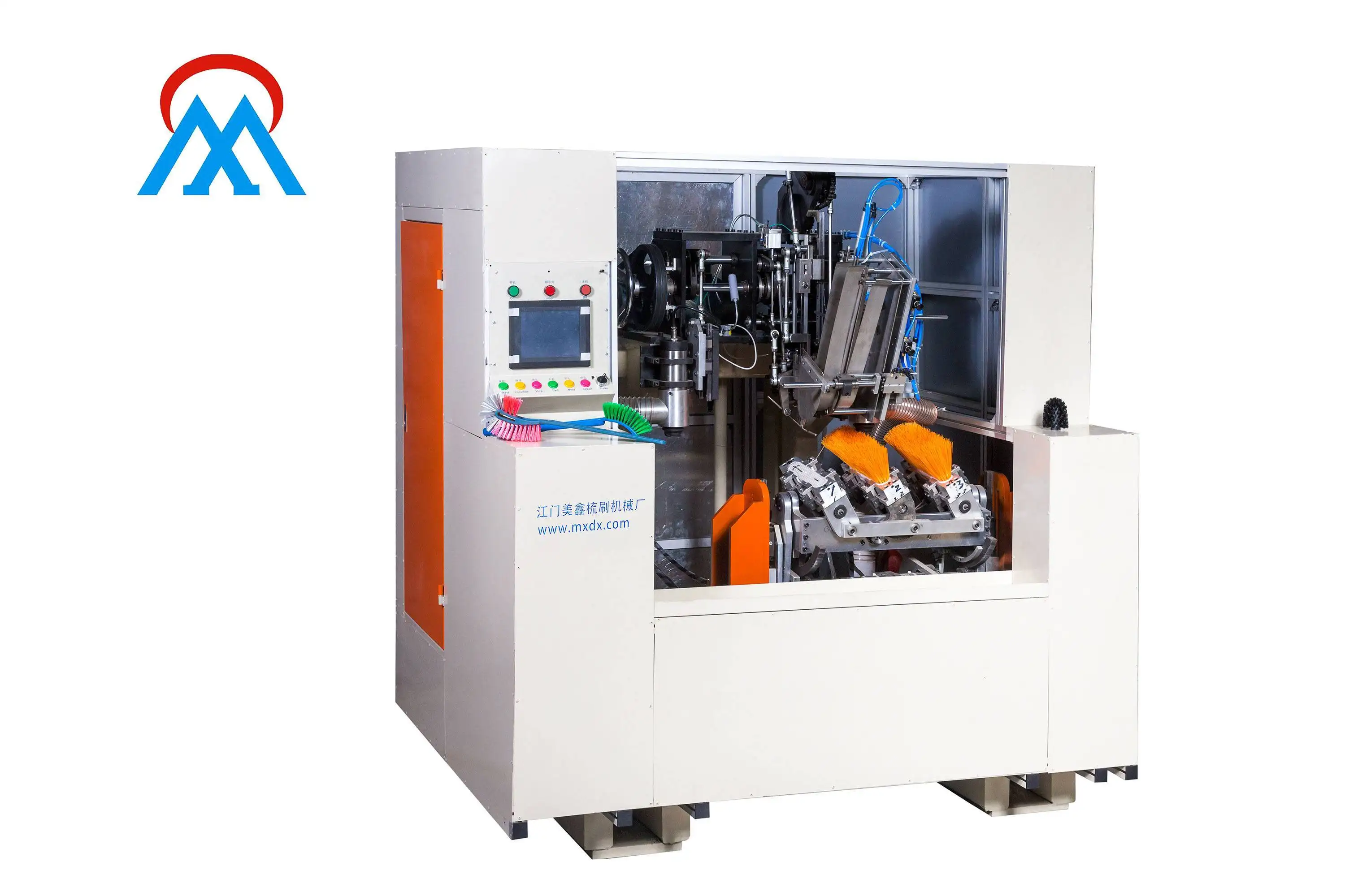 MEIXIN 5 Axis 2 Drilling and 1 Tufting Broom Machine 5 Axis Brush Making Machine image2