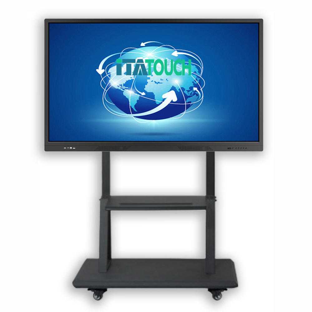 product-ITATOUCH-Good Price Free Mobile TV Interactive Display Cart Standing Television Bracket Heig