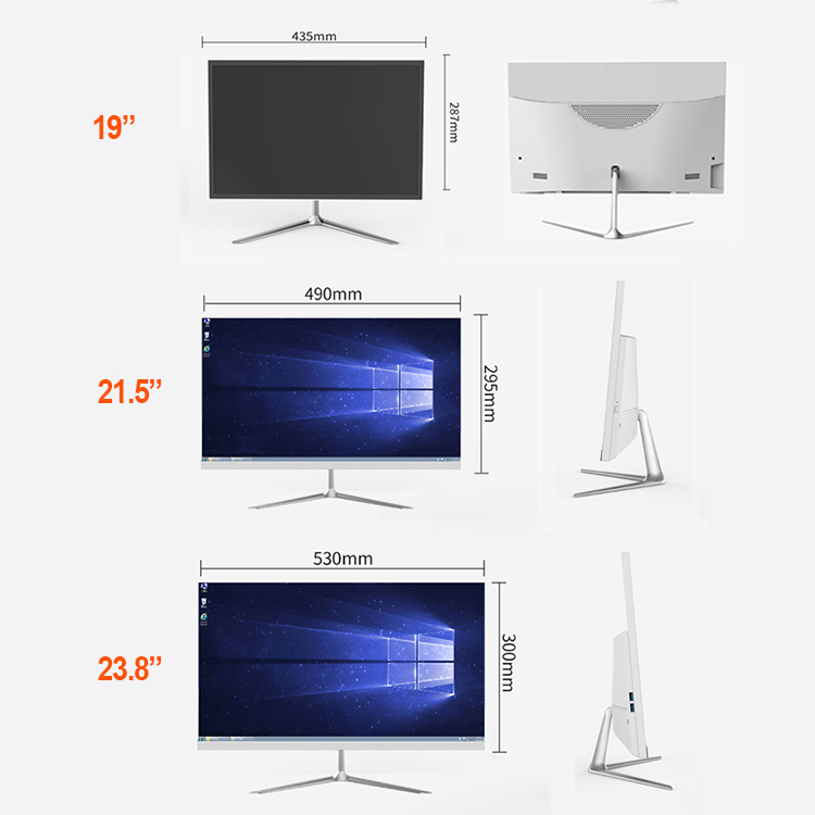 product-2021 Hot Sale 215 24 27 Capacitive Small Touch Screen AIO PC Restaurant USB Monitor Computer