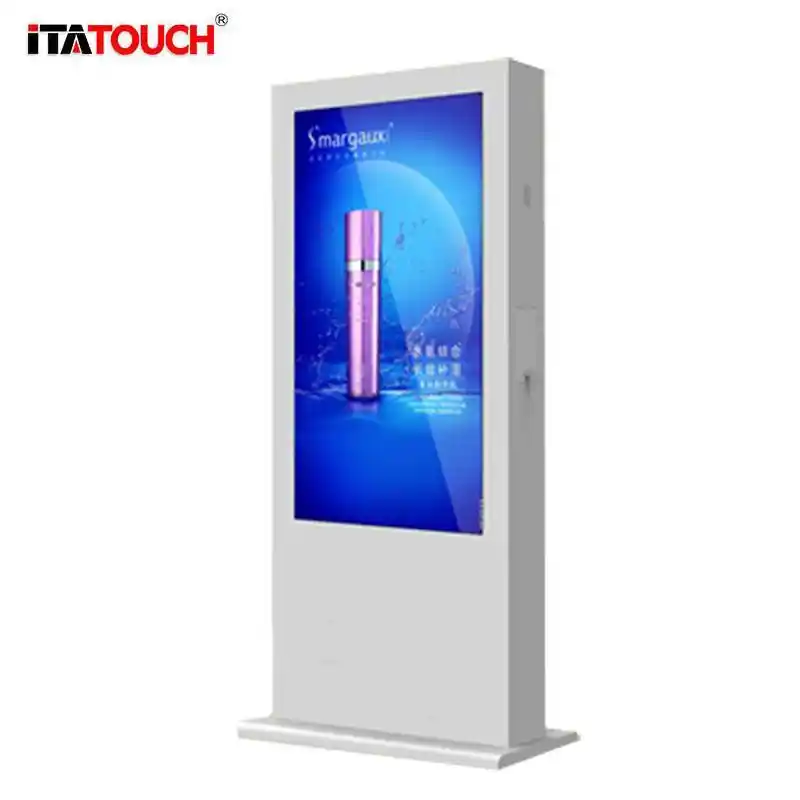 شاشة عرض خارجية على الأرض حامل الطوطم LCD مشغل اللافتات الرقمية المخصصة 1